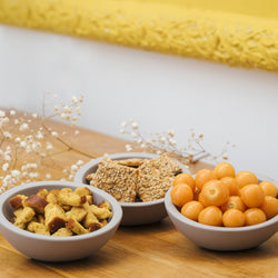 (6 sztuk) Miseczki do dipów - ELEMENT - zestaw 3 sztuki - beton - 50 ml - Ø 100 mm - szare