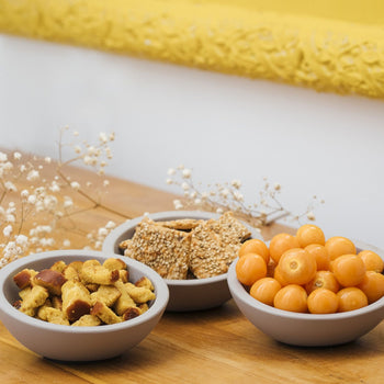 (6 sztuk) Miseczki do dipów - ELEMENT - zestaw 3 sztuki - beton - 50 ml - Ø 100 mm - szare - Prime Gastro