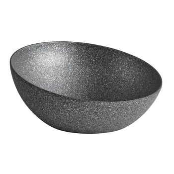 (6 sztuk) Miska - FROSTFIRE - aluminium - 3 litry - Ø 325 mm - szara w cętki - Prime Gastro