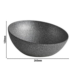 (6 sztuk) Miska - FROSTFIRE - aluminium - 1,9 litra - Ø 265 mm - szara w cętki