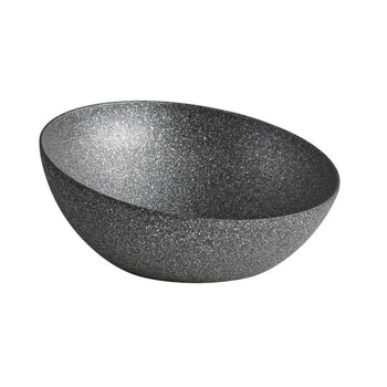 (6 sztuk) Miska - FROSTFIRE - aluminium - 1,9 litra - Ø 265 mm - szara w cętki - Prime Gastro