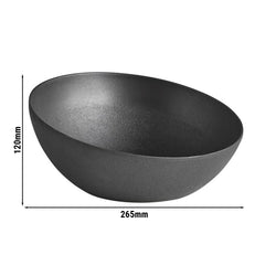 (6 sztuk) Miska - FROSTFIRE - Aluminium - 1,9 litra - Ø 265 mm - czarny