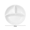 (12 sztuk) THERMO FUTURE BOX | Talerze porcelanowe – okrągłe – trzyczęściowe – białe
