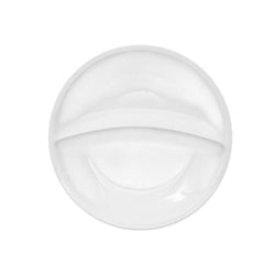 (12 sztuk) THERMO FUTURE BOX | Talerze porcelanowe – okrągłe – dwuczęściowe – białe