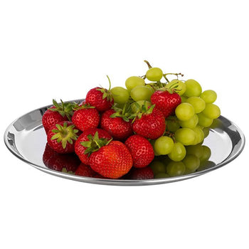 (6 sztuk) Taca do serwowania - KAFFEEHAUS - stal nierdzewna - Ø 270 mm - wysokość: 15 mm - Prime Gastro