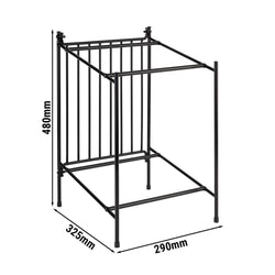 Stojak bufetowy - metalowy - wysokość: 480 mm - odpowiedni do pojemników GN 1/2 Superbox