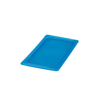 (6 sztuk) CAMBRO | SafeTrak – pokrywki z polipropylenu do pojemników GN 1/3 – niebieskie