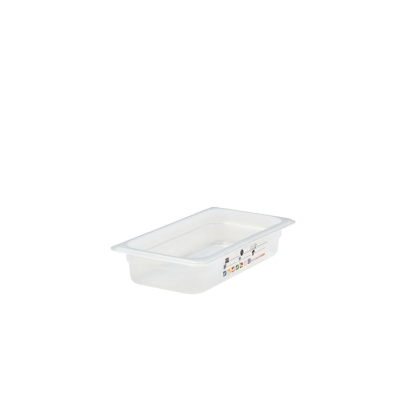 (6 sztuk) CAMBRO | SafeTrak – pojemniki z polipropylenu GN 1/3 – kolor mleczny – wysokość: 65 mm