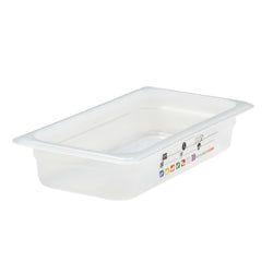 (6 sztuk) CAMBRO | SafeTrak – pojemniki z polipropylenu GN 1/3 – kolor mleczny – wysokość: 65 mm
