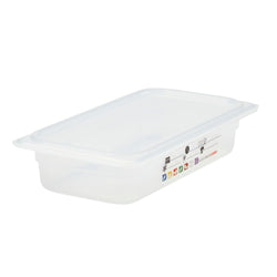 (6 sztuk) CAMBRO | SafeTrak – pojemniki z polipropylenu GN 1/3 – kolor mleczny – wysokość: 65 mm