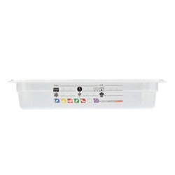 (6 sztuk) CAMBRO | SafeTrak – pojemniki z polipropylenu GN 1/3 – kolor mleczny – wysokość: 65 mm