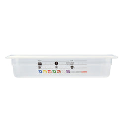 (6 sztuk) CAMBRO | SafeTrak – pojemniki z polipropylenu GN 1/3 – kolor mleczny – wysokość: 65 mm