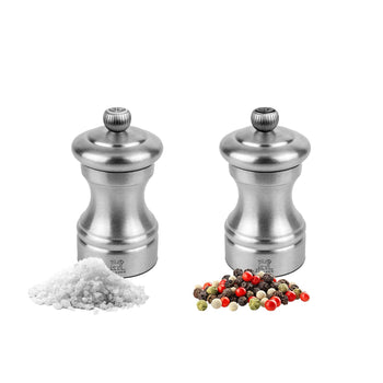 (6 sztuk) PEUGEOT | BISTRO HORECA Chef - młynki do soli i pieprzu - stal nierdzewna - wysokość: 100 mm - Prime Gastro