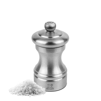 (6 sztuk) PEUGEOT | BISTRO HORECA Chef - Młynek do soli - Stal nierdzewna - Wysokość: 100 mm - Prime Gastro