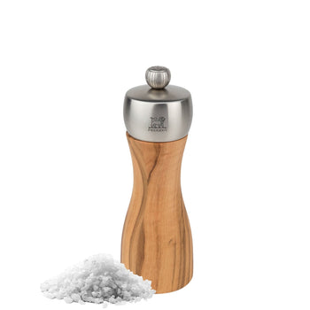 (6 sztuk) PEUGEOT | FIDJI – Młynek do soli – Drewno oliwne – Naturalny – Wysokość: 150 mm