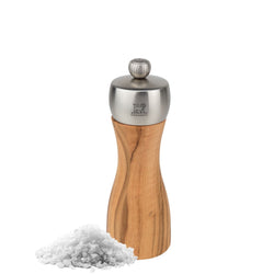 (6 Stück) PEUGEOT | FIDJI - Salzmühle - Olivenholz - Natur - Höhe: 150mm