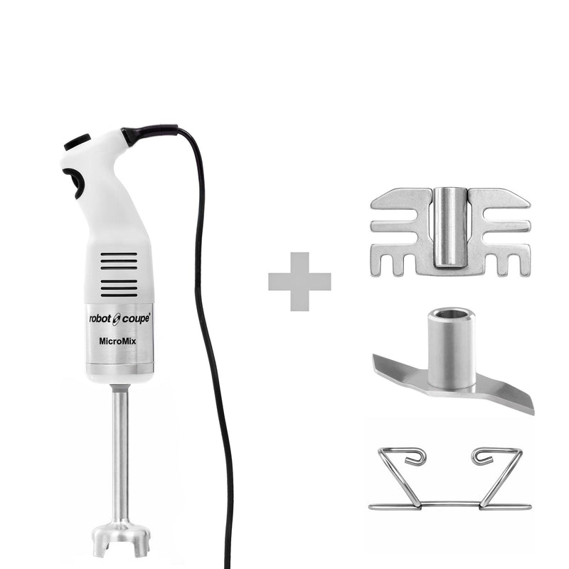 ROBOT COUPE | MicroMix – blender ręczny z nasadką o długości 165 mm – 220 W – od 1500 do 14 000 obr./min – 9 prędkości