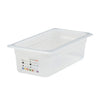 (6 sztuk) CAMBRO | SafeTrak – pojemniki z polipropylenu GN 1/3 – kolor mleczny – wysokość: 100 mm