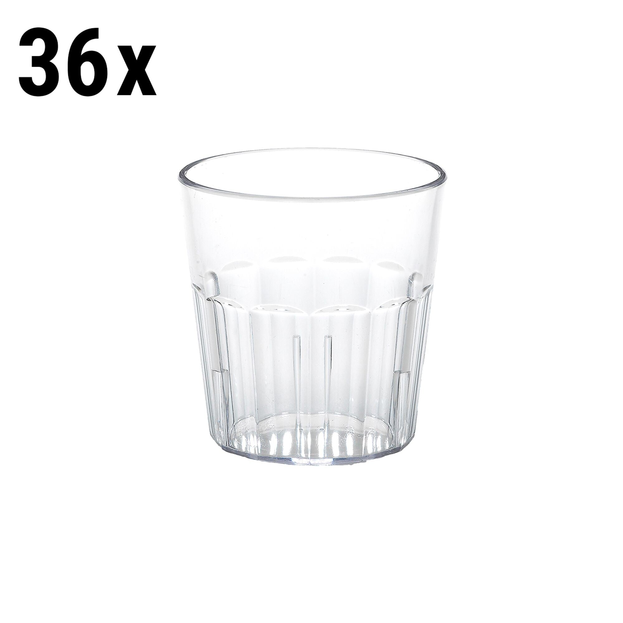 (36 pcs) CAMBRO | NEWPORT - Drinking cup - 275 ml - BPA free - Transparent