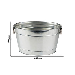 Taca na napoje - metalowa - 11 litrów - z plastikową tacą