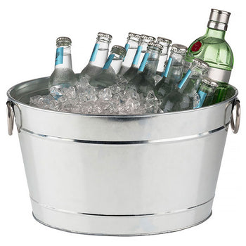 Taca na napoje - metalowa - 11 litrów - z plastikową tacą - Prime Gastro