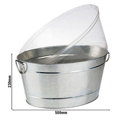 Wanna na napoje - metalowa - 18 litrów - z plastikową wkładką