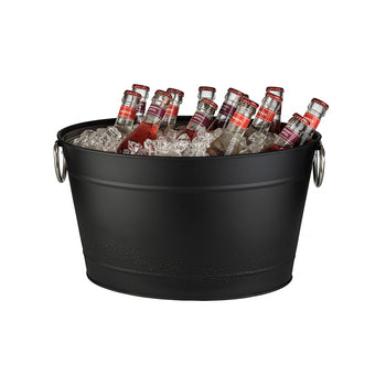 Taca na napoje - metalowa - 11 litrów - z plastikową tacą - Prime Gastro