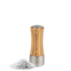 (6 Stück) PEUGEOT | MADRAS - Salzmühle - u'Select Z - Olivenholz - Natur - Höhe: 160mm