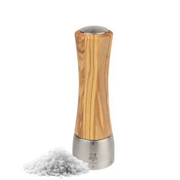 (6 Stück) PEUGEOT | MADRAS - Salzmühle - u'Select Z - Olivenholz - Natur - Höhe: 210mm