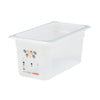 (6 sztuk) CAMBRO | SafeTrak – pojemniki z polipropylenu GN 1/3 – kolor mleczny – wysokość: 150 mm