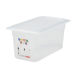 (6 sztuk) CAMBRO | SafeTrak – pojemniki z polipropylenu GN 1/3 – kolor mleczny – wysokość: 150 mm