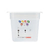 (6 sztuk) CAMBRO | SafeTrak – pojemniki z polipropylenu GN 1/3 – kolor mleczny – wysokość: 150 mm
