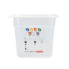 (6 sztuk) CAMBRO | SafeTrak – pojemniki z polipropylenu GN 1/3 – kolor mleczny – wysokość: 150 mm
