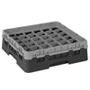 CAMBRO | Glass dishwasher rack 1/1 CAMRACK® – 36 compartments, 1 extender – 500 x 500 mm – max. glass height: 92 mm – black, image 1 of 4