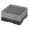 CAMBRO | CAMRACK® - kosz do mycia szklanek 1/1 z 3 przedłużkami - 500x500mm - 36 przegródek - Czarny