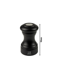 (6 Stück) PEUGEOT | BISTRO - Salzstreuer - Holz - Schwarz Matt - Höhe: 90mm