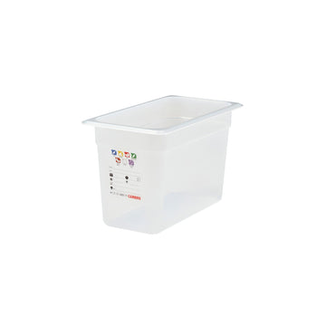 (6 sztuk) CAMBRO | SafeTrak – pojemniki z polipropylenu GN 1/3 – kolor mleczny – wysokość: 200 mm