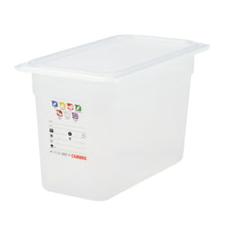 (6 sztuk) CAMBRO | SafeTrak – pojemniki z polipropylenu GN 1/3 – kolor mleczny – wysokość: 200 mm