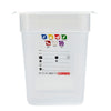 (6 sztuk) CAMBRO | SafeTrak – pojemniki z polipropylenu GN 1/3 – kolor mleczny – wysokość: 200 mm