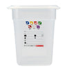 (6 sztuk) CAMBRO | SafeTrak – pojemniki z polipropylenu GN 1/3 – kolor mleczny – wysokość: 200 mm