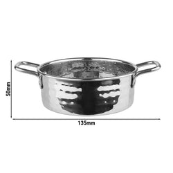 (6 sztuk) Naczynia do serwowania - MUMBAI - stal nierdzewna - 0,55 litra - Ø 135 mm - srebrne