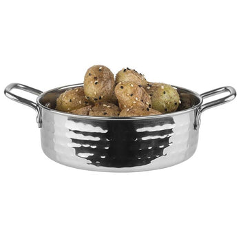 (6 sztuk) Naczynia do serwowania - MUMBAI - stal nierdzewna - 0,75 litra - Ø 155 mm - srebrne - Prime Gastro