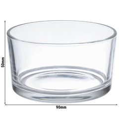 (6 sztuk) Zapasowe szklane naczynia do zestawu do parmezanu – Ø 90 mm – pasujące do modeli 40330 i 40333