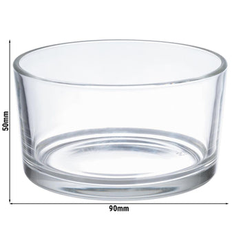 (6 sztuk) Zapasowe szklane naczynia do zestawu do parmezanu – Ø 90 mm – pasujące do modeli 40330 i 40333 - Prime Gastro