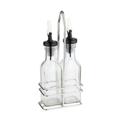 (6 sztuk) Zestaw do octu i oleju - 120 ml - stojak ze stali nierdzewnej