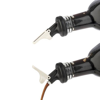 (6 sztuk) Zestaw do octu i oleju - 120 ml - stojak ze stali nierdzewnej - Prime Gastro