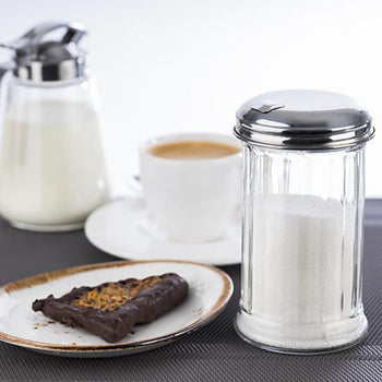 (6 sztuk) Cukiernica - szkło - 320 ml - z klapką dozującą - Prime Gastro