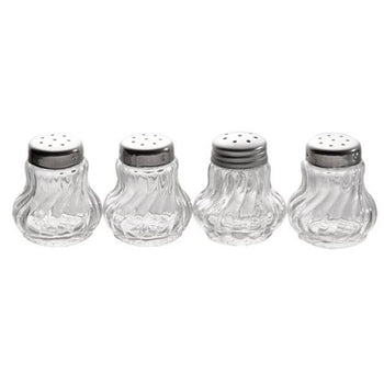 (6 sztuk) Mini solniczki/pieprzniczki - zestaw 4 sztuk - każdy o średnicy 35 mm i wysokości 40 mm - Prime Gastro