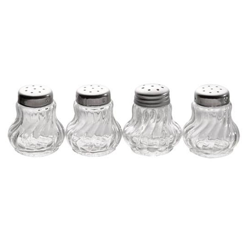 (6 sztuk) Mini solniczki/pieprzniczki - zestaw 4 sztuk - każdy o średnicy 35 mm i wysokości 40 mm