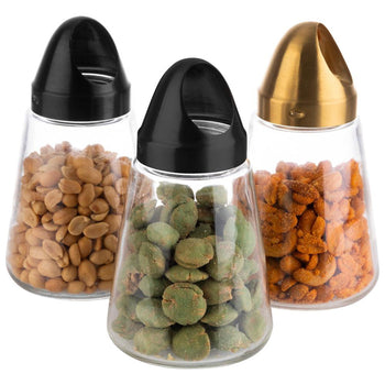 (6 sztuk) Dozownik przekąsek - 0,35 litra - złota pokrywa - Prime Gastro